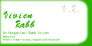 vivien rabb business card